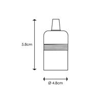 shine fitting E27 zilver - thumbnail