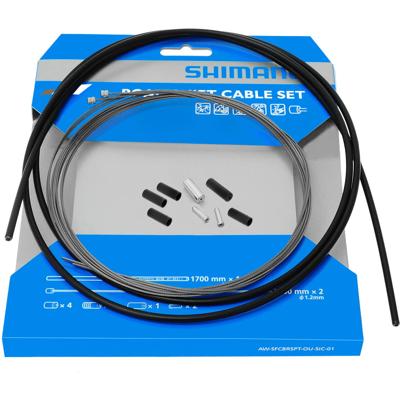 Shimano Versnellingskabelset race rvs - zwart