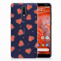 Nokia 3.1 Plus TPU bumper Hearts - thumbnail