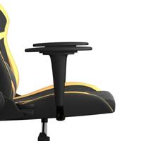 Gamestoel kunstleer zwart en goud - thumbnail