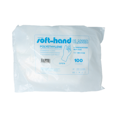 Softhand Onderzoekhandschoen poly heren 100 Stuks