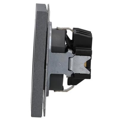 Jung AL1520AN Wandcontactdoos met randaarde Inzetstuk 1-voudig Antraciet 1 stuk(s)