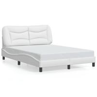 Bedframe met LED zonder matras "Hvar" wit 140x200 cm - thumbnail