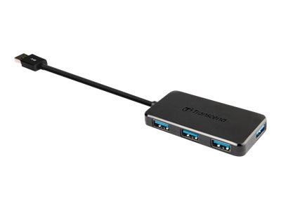 Transcend TS-HUB2K TS-HUB2K USB-hub 4 poorten USB-A USB 3.1 Gen1 5 GBit/s Zwart