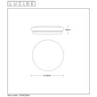 Lucide OTIS - Plafonnière - Ø 34 cm - LED - 1x24W 3000K - Opaal - thumbnail