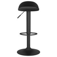 Barkrukken 2 st fluweel zwart - thumbnail