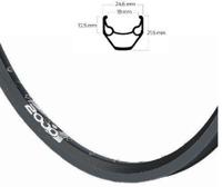 Rigida Velg ryde 28 (622) zac-2000 36/14 zwart (ongeslepen) - thumbnail