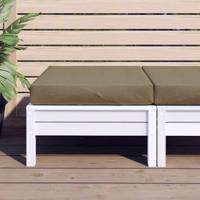 VidaXL Palletkussen 60x60x9,5 cm stof gemêleerd taupe - thumbnail