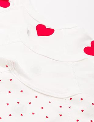 Set van 3 babyrompertjes met lange mouwen in biokatoen PETIT BATEAU wit