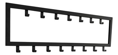 LT-Luce Kapstok Joy Mat zwart 15 haken 90 x 29cm