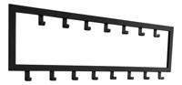 LT-Luce Kapstok Joy Mat zwart 15 haken 90 x 29cm - thumbnail