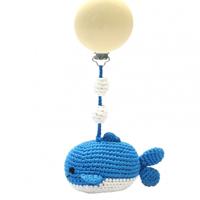 natureZOO kinderwagenhanger walvis 20 cm blauw - thumbnail