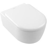 Toilet Villeroy & Boch Skyla Combipack met Zitting 49x36x35 cm TwistFlush Stone White CeramicPlus - thumbnail