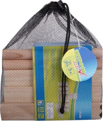 Outdoor actieve Kubb 21 onderdelen in het net