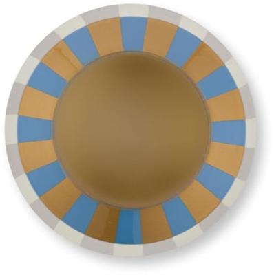 Pip Studio Vaas Metaal Strepen Lichtblauw/Goud 29cm