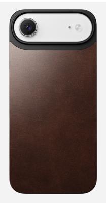 Nomad Magnetic Horween leather back iPhone 17 Pro Max - Rustic Brown