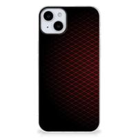 iPhone 15 | TPU bumper | Geruit Rood - thumbnail