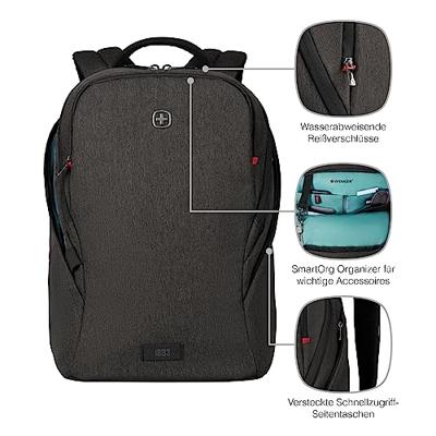 Wenger MX Light laptop-rugzak incl. tabletvak 16 grijs Wenger MX Light laptop-rugzak incl. tabletvak 16 grijs