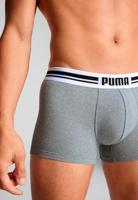 Puma Boxershorts Everyday Placed Logo 2-pack Grey Melange / Black-M - thumbnail