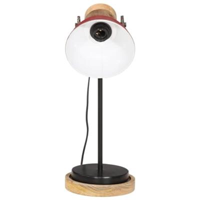 VidaXL Bureaulamp 25 w e27 17x17x50 cm verweerd rood