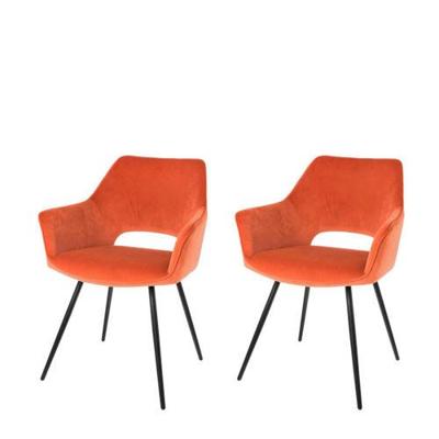 Riverdale Eve eetkamerstoel brique