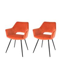 Riverdale Eve eetkamerstoel brique - thumbnail