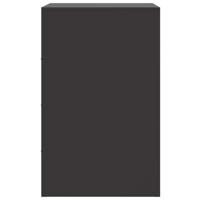 Nachtkastjes 2 st 34,5x39x62 cm staal zwart - thumbnail