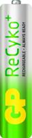 GP ReCyko+ NiMH Ready to use AAA batterijen 800mAh, 4 stuks in blister - thumbnail