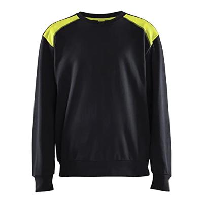 Blåkläder Sweatshirt bicolour 35801158 | Zwart/High-Vis Geel | Maat XL - 7330509810576