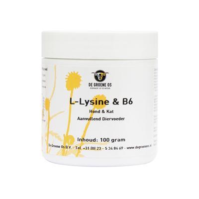 De Groene Os L-Lysine & B6 Poeder 100gr De Groene Os L-Lysine & B6 Poeder 100gr