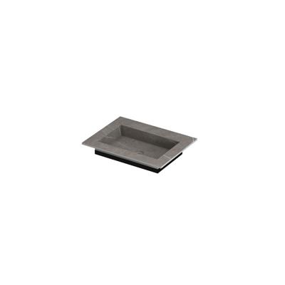 INK Post Wastafel Keramische Slab Envelop Bak Zonder Kraangat - 600x450x10 mm - Armani Grey Mat