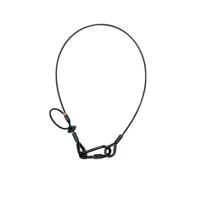 Showtec Saveking 5mm 1m safetykabel met rem 60 kg zwart - thumbnail