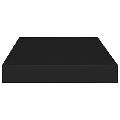 Wandschap zwevend 40x23x3,8 cm MDF zwart
