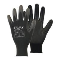 PSP - 10-610 PU Zwart Werkhandschoen 12 Paar Maat 8/M - Per stuk - thumbnail