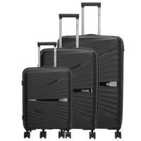 Beagles Travel 3 delige Kofferset Hardcase-Black - thumbnail