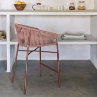 Kave Home Barkruk 'Yanet' kleur Terracotta (zithoogte 65cm) - thumbnail