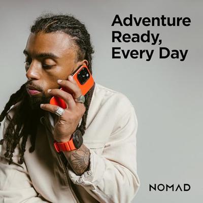Nomad Rocky Point Band Apple Watch 42mm / 44mm / 45mm / 49mm Magma Connector Black