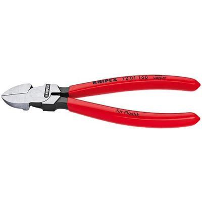 Knipex Zijsnijtang voor kunststof | met kunststof bekleed | 160 mm - 7201160 Knipex Zijsnijtang voor kunststof | met kunststof bekleed | 160 mm - 7201160
