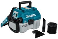 Makita DVC750LZX3 stofzuiger 7,5 l Trommelstofzuiger Droog en nat Zakloos - thumbnail