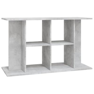 Aquariumstandaard 100x40x60 cm bewerkt hout betongrijs - thumbnail