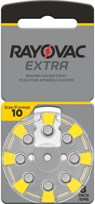 Rayovac Extra type 10 geel (8 batterijen)