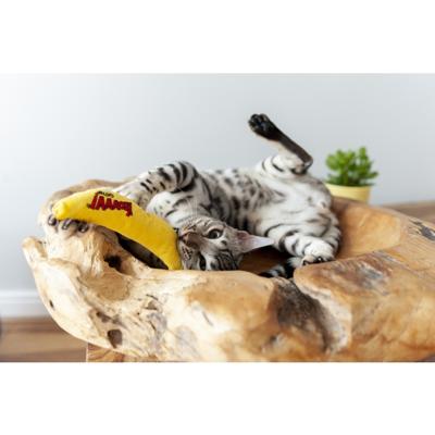 Yeowww banaan met catnip