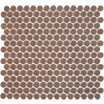Mozaiek Coins Venice Brons 1,9x1,9 Mozaiek Coins Venice Brons 1,9x1,9
