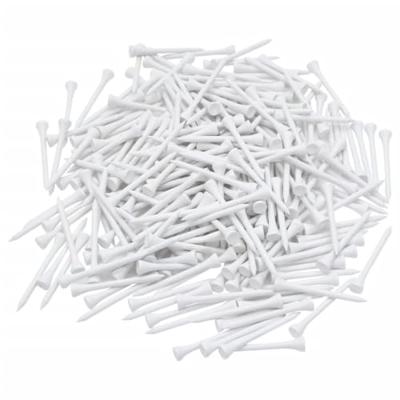 VidaXL 1000 st golftees 83 mm bamboe wit