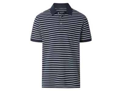 esmara Men Heren polo (Donkerblauw/wit, XXL)