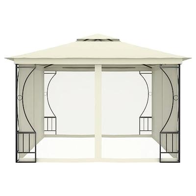 Prieel met gordijnen 300x400x265 cm crme Prieel met gordijnen 300x400x265 cm crme