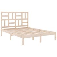Bedframe zonder matras massief hout 140x200 cm - thumbnail