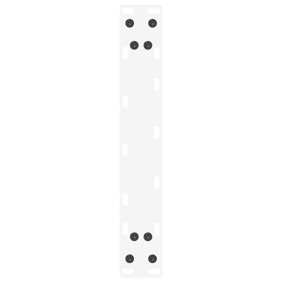 Eettafelpoten 2 st U-vormig 50x(72-73) cm staal wit