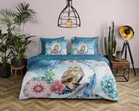 HIP Dekbedovertrek "mandala&apos;s en een uil" - Multi - (200x200/220 cm) - Katoen Satijn - thumbnail