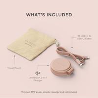 Satechi OntheGo 2-in-1 wireless oplader (15W) - Desert Rose - thumbnail
